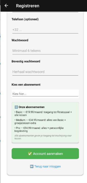 FitnessClub screenshot 3