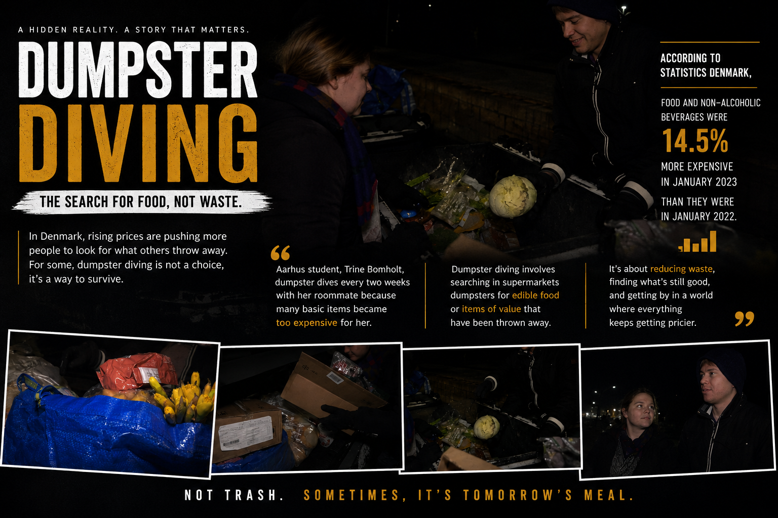 Dumpster Diving — reportage cover